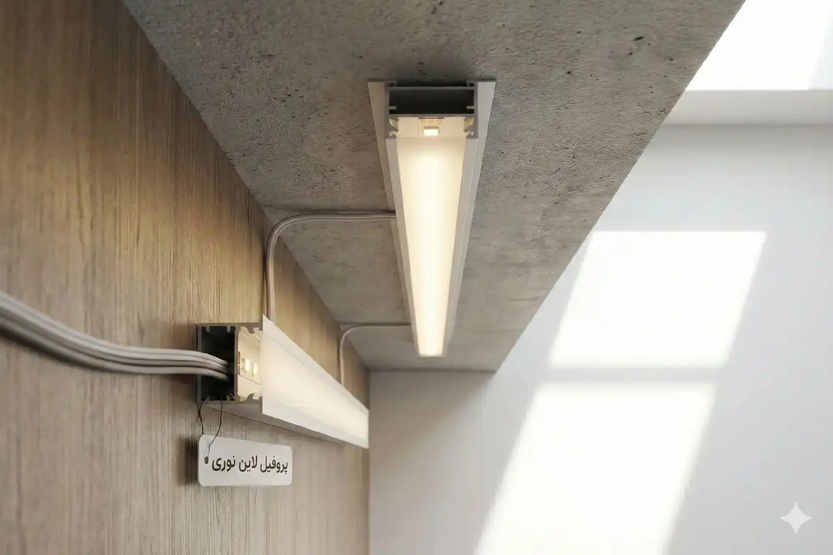 لاین نوری به همراه پروفیل لاین نوری لاین نوری به همراه پروفیل لاین نوری