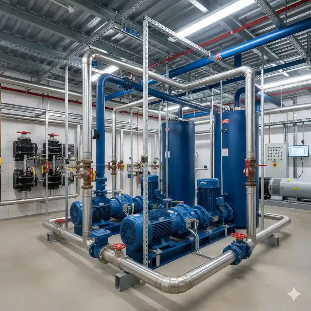 کاربرد لوله مانیسمان در لوله کشی موتورخانه مرکزی