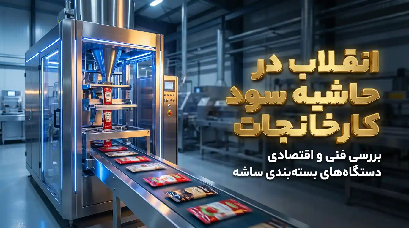 انقلاب در حاشیه سود کارخانجات: بررسی فنی و اقتصادی دستگاههای بستهبندی ساشه (تکنفره) در خطوط تولید مدرن انقلاب در حاشیه سود کارخانجات: بررسی فنی و اقتصادی دستگاههای بستهبندی ساشه (تکنفره) در خطوط تولید مدرن