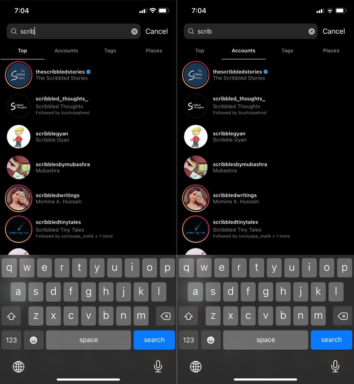 چگونگی پاک کردن تاریخچه سرچ اینستاگرام