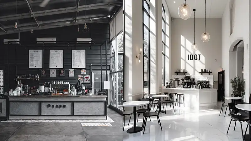 کافه سبک مینمال