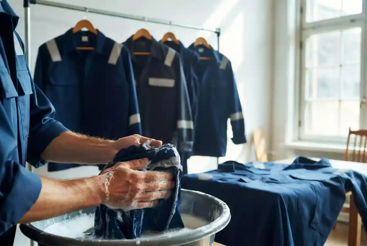 شستشو صحیح لباس کار
