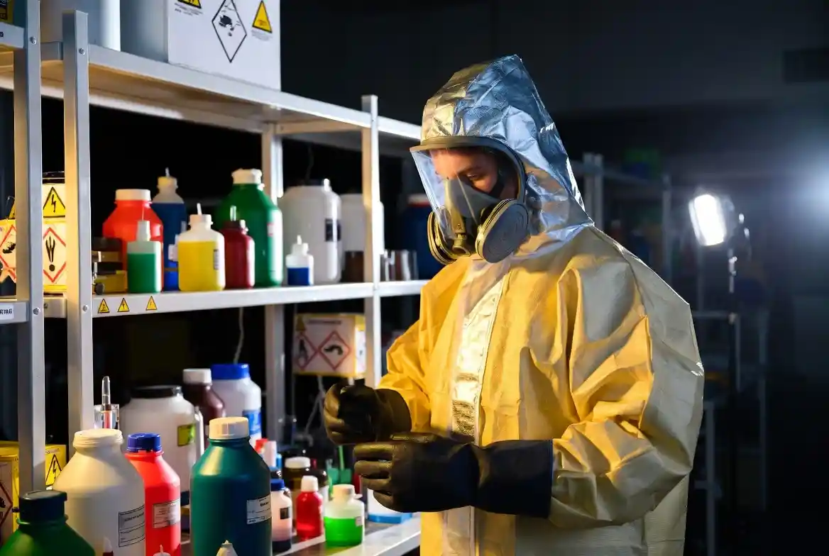لباس کار ایزوله ضد مواد شیمیایی