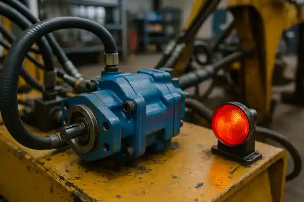 Control of abnormal noises of hydraulic pump