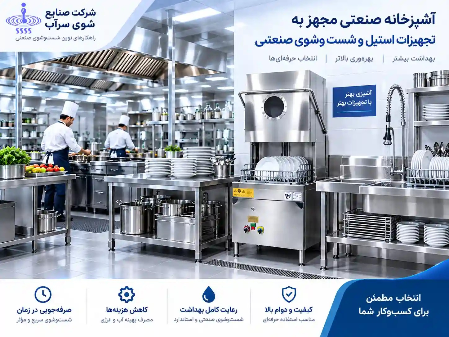 تجهیزات آشپزخانه صنعتی و نقش آن در افزایش بهرهوری تجهیزات آشپزخانه صنعتی و نقش آن در افزایش بهرهوری