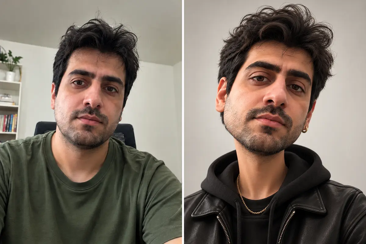 ساخت تصویر با پرامپت کاریکاتور لوکس از چهره
